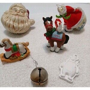 Lot Of 6- Assorted Vintage Christmas Ornaments